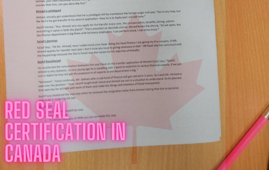 Red seal certification in canada